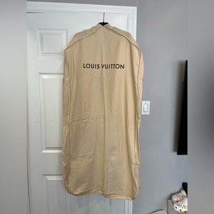 Louis Vuitton garment bag with velvet hanger
